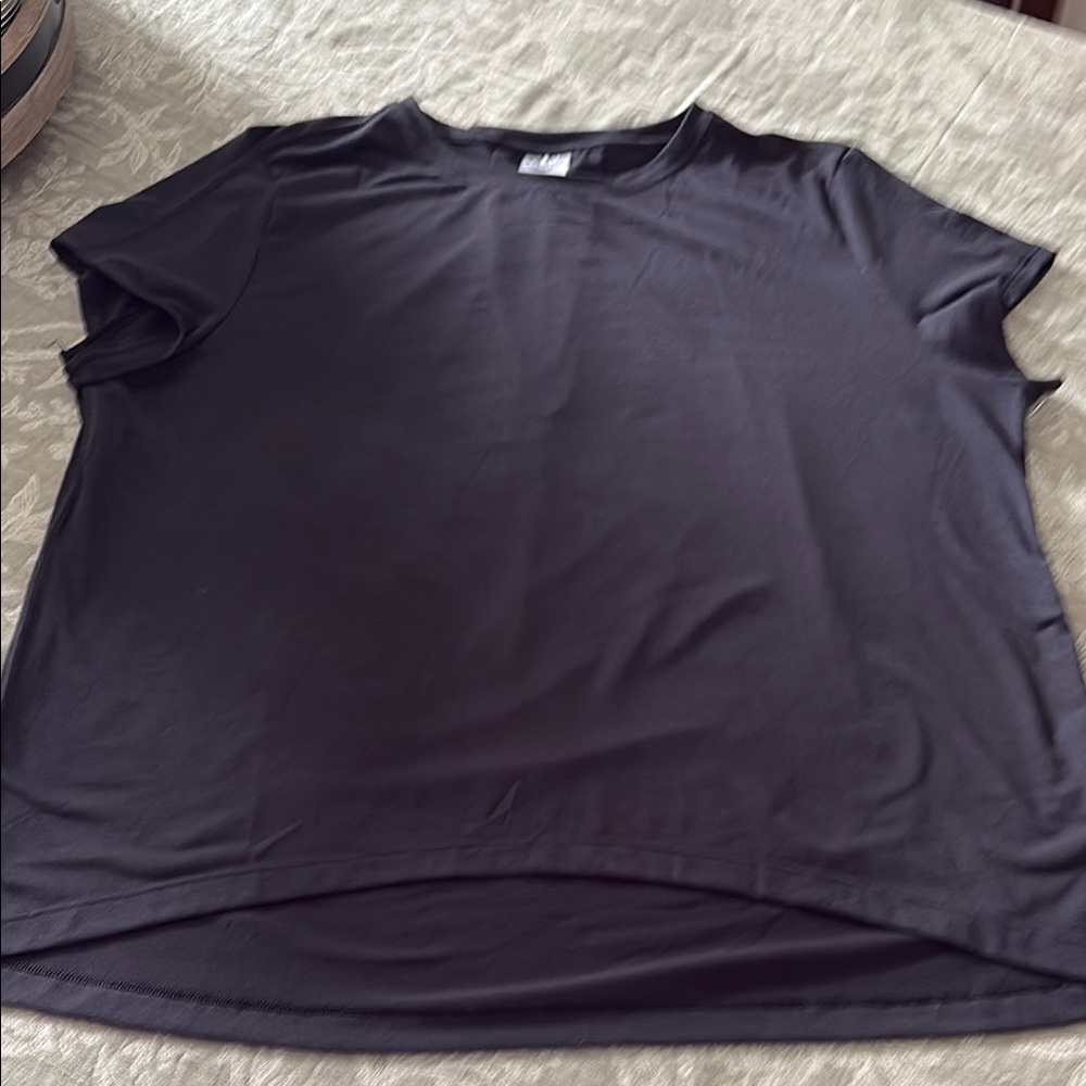 Athleta Black Boxy Short Sleeve T-Shirt